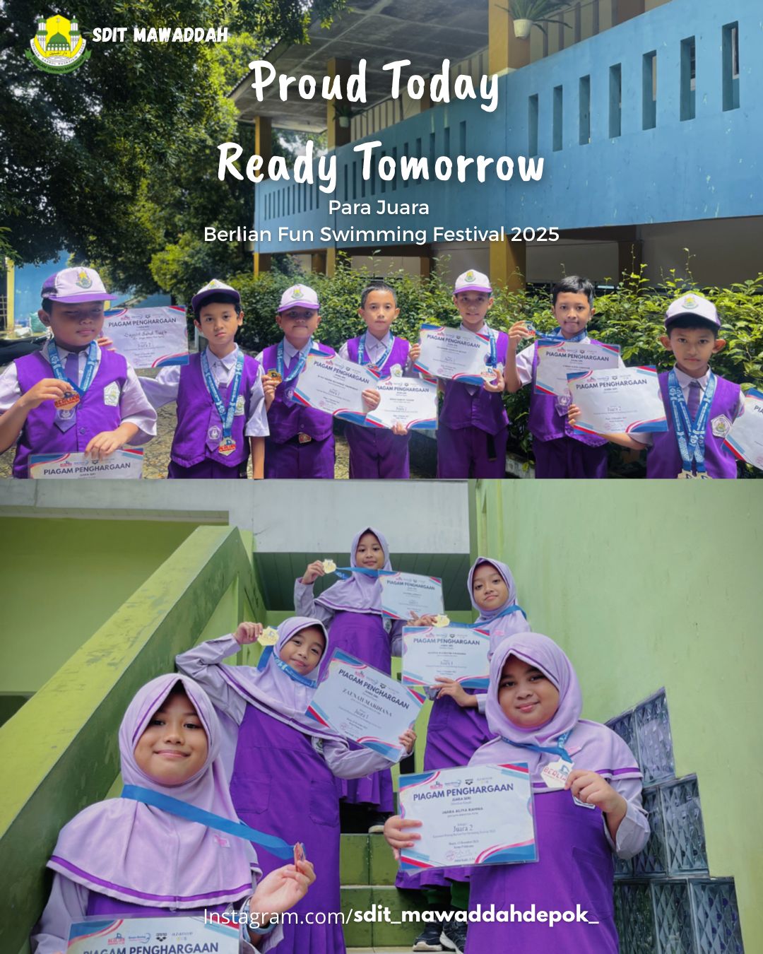 Selamat dan Sukses untuk Para Juara Berlian Fun Swimming Festival 2025 atas Pencapaian yang luar biasa✨