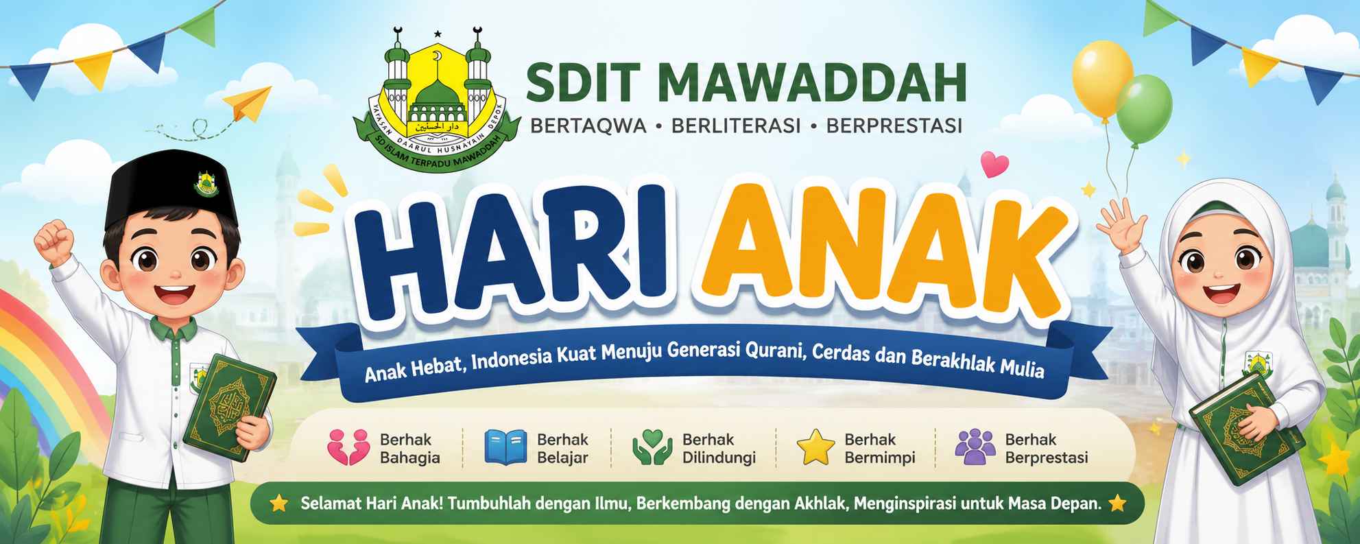 Semangat Hari Anak Nasional 2026: Siswa-Siswi SDIT Mawaddah Mengenakan Baju Cita-Cita dan Menanamkan Mimpi Sejak Dini