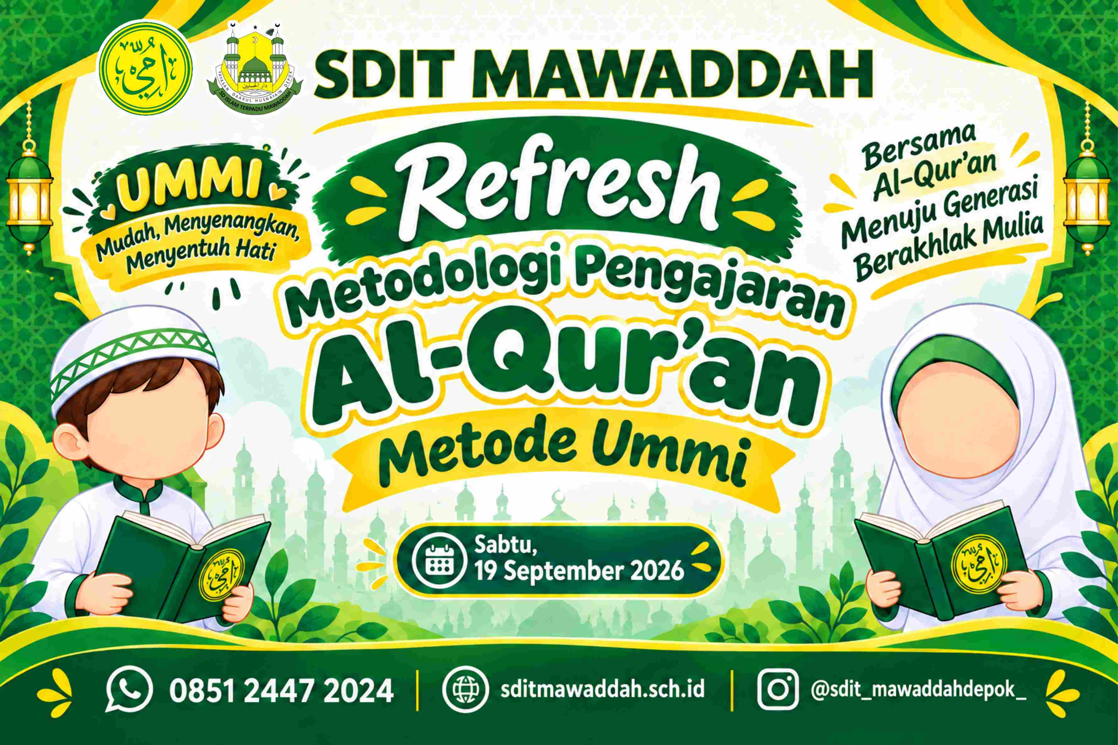 Guru Qur’an SDIT Mawaddah Ikuti Refresh Metodologi Pengajaran Al-Qur’an Metode Ummi
